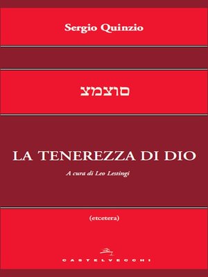 cover image of La tenerezza di Dio